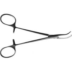 Зажим кровоостанавливающий Москит, изогнутый по ребру, 160мм купить в интернет-магазине АЛВИМЕДИКА Украина