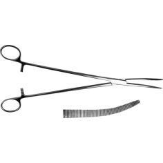 Зажим кровоостанавливающий, зубчатый (Бильрот), изогнутый №3, 270 мм купить в интернет-магазине АЛВИМЕДИКА Украина