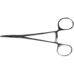 Зажим кровоостанавливающий, 1х2 зубый зубчатый  (Кохер), изогнутый №1, 150 мм купить в интернет-магазине АЛВИМЕДИКА Украина