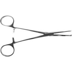 Зажим кровоостанавливающий, 1х2 зубый зубчатый  (Кохер), изогнутый №2, 160 мм купить в интернет-магазине АЛВИМЕДИКА Украина