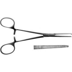 Зажим кровоостанавливающий, 1х2 зубый зубчатый (Кохер), прямой №2, 160 мм купить в интернет-магазине АЛВИМЕДИКА Украина