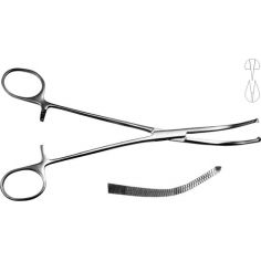 Зажим с кремальерой для прикрепления белья к брюшине (Микулича), 195 мм купить в интернет-магазине АЛВИМЕДИКА Украина